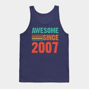 Vintage Awesome Since 2007 Tank Top